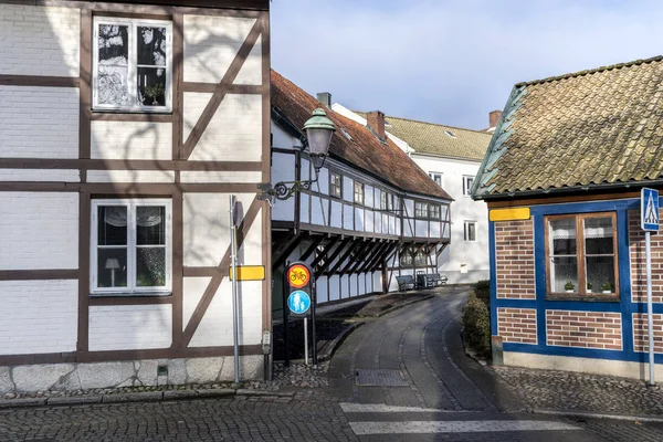 Stará Architektura Švédském Městě Ystad Kraj Skåne — Stock fotografie