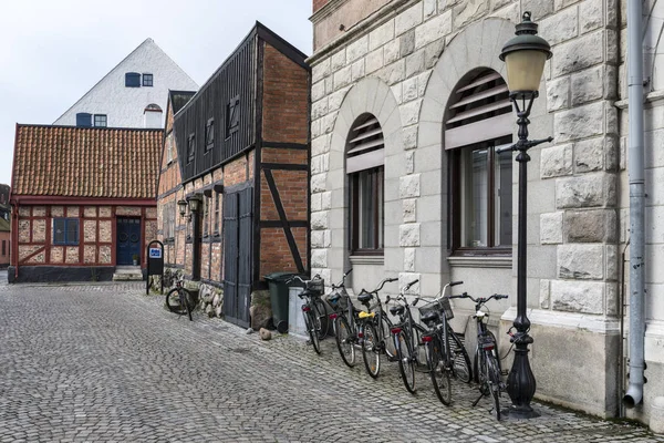 Gamla Arkitekturen Den Svenska Staden Ystad Skåne Län — Stockfoto