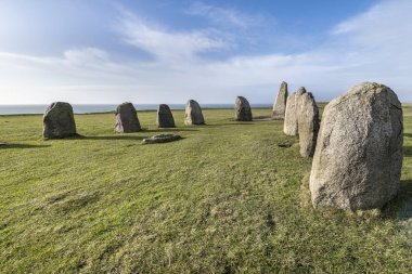 Ales taşlar, Skane, İsveç'te megalitik anıt heybetli