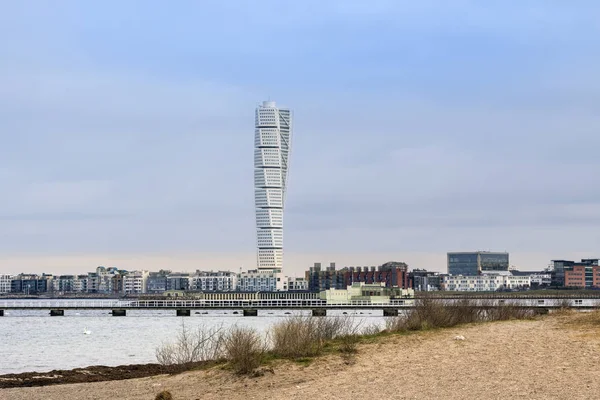 Malmo Svezia Febbraio 2018 Torsione Dell Edificio Del Tronco Nell — Foto Stock