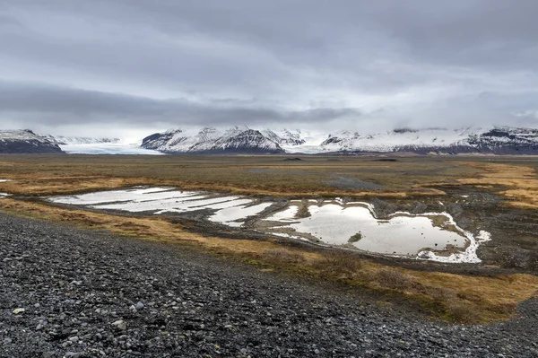 Izland vidék téli táj — Stock Fotó