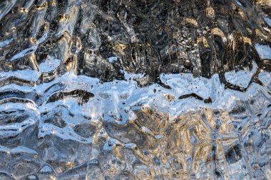 Buzdağının deatail'i. Elmas plaj, Jokulsarlon ,İzlanda. 