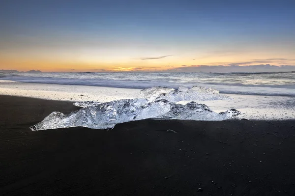 Diamond beach, Jokulsarlon ,Iceland. — Stock Photo, Image