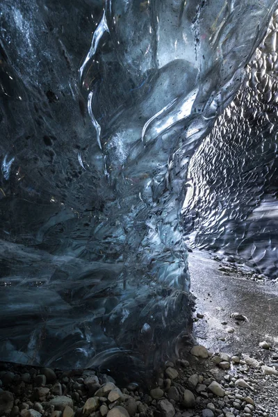 Crystal Blue Ice Cave Skaftafell — Stock Photo, Image