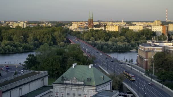 Río Vístula en Varsovia — Vídeos de Stock