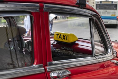 Havana'da geleneksel taksi
