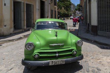 Havana Downtown geleneksel taksi 