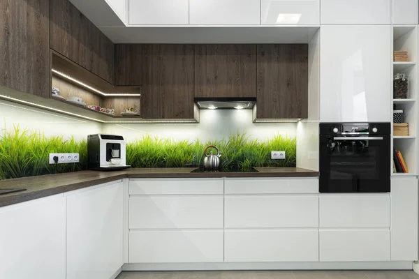 Diseño interior moderno - cocina — Foto de Stock
