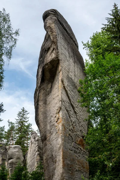 Famous Sandstone Rock Towers Adrspach Teplice Rocks High Sand Stone — Stock Photo, Image