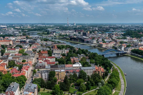 克拉科夫是波兰历史上的首都 阳光灿烂 — 图库照片