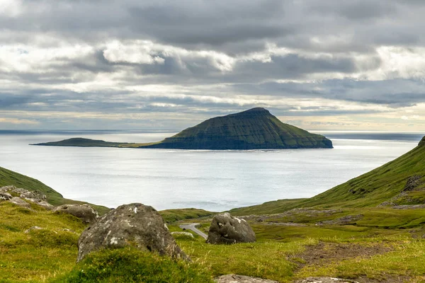 Paisagem Natural Nórdica Ilha Stremnoy Ilhas Faroé Dinamarca — Fotografia de Stock