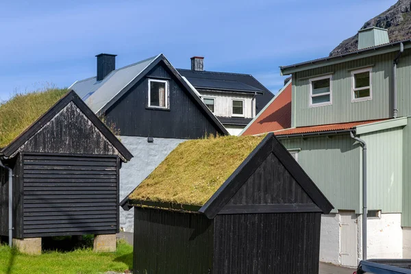 Tjornuvik Dorfarchitektur Färöer Inseln Dänemark — Stockfoto