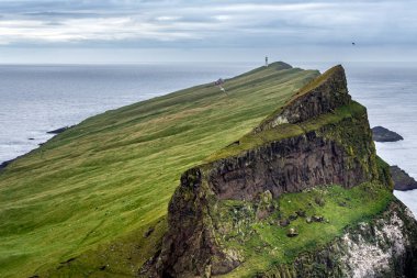 Kuzey doğası, Mykines Adası, Faroe Adaları, Danimarka.