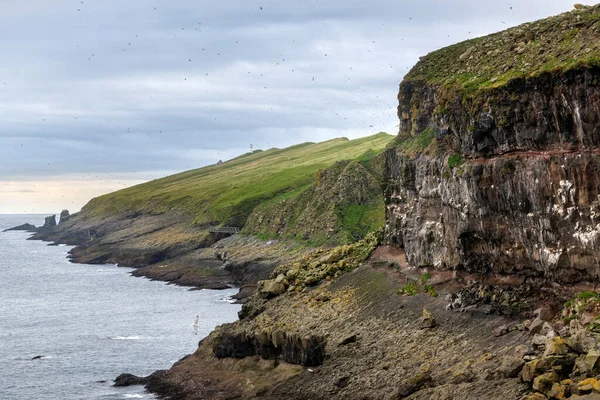 Nordic Natural Landscape Mykines Island Faroe Islands Denmark — 스톡 사진