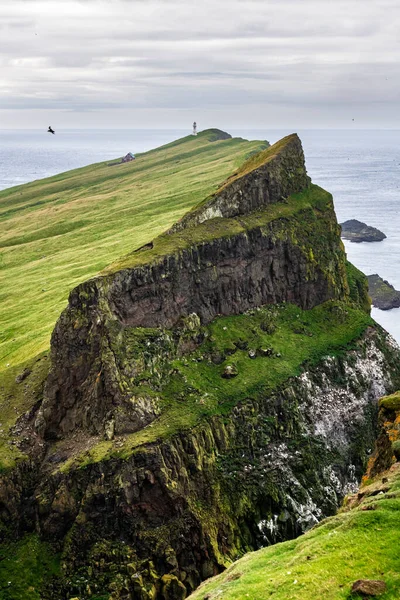 Nordic Natural Landscape Mykines Island Faroe Islands Denmark — стокове фото