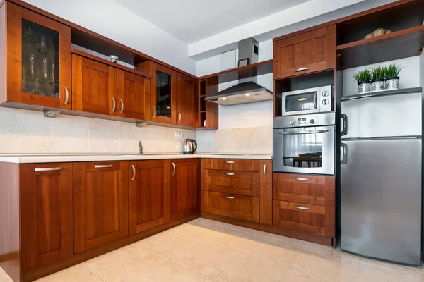 Kitchen Retro Style Interior Design Small Apartment — Stock Photo, Image