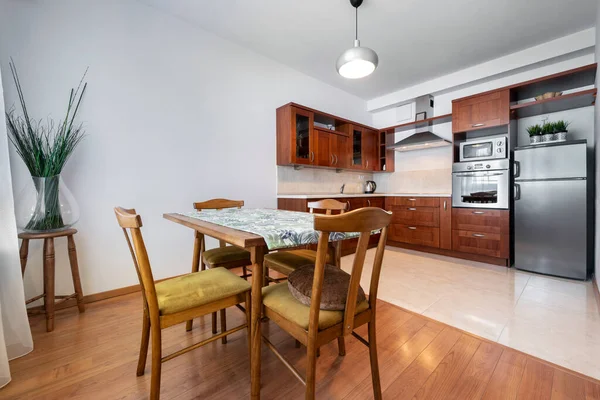 Kitchen Retro Style Interior Design Small Apartment — Stock Photo, Image