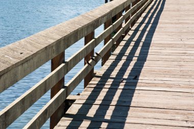 Washington eyaletinde güneşli pier