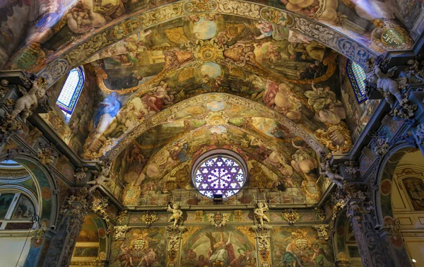 Valencia España Junio 2018 Frescos Del Siglo Xvii Iglesia San — Foto de Stock