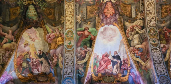 Valencia España Junio 2018 Frescos Del Siglo Xvii Iglesia San — Foto de Stock