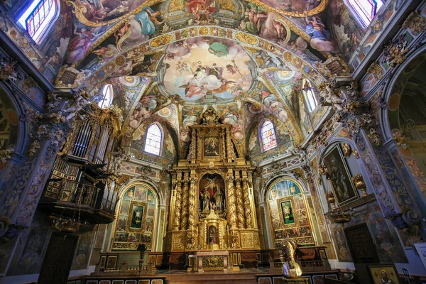 Valencia Spain June 2018 17Th Century Frescoes Altar Church Saint — Stock Photo, Image