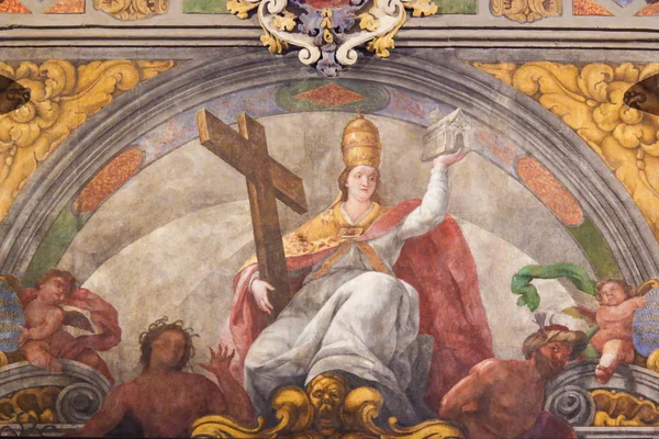西班牙瓦伦西亚 2018年6月15日 第十七世纪在圣尼古拉斯教堂和圣彼得烈士在西班牙瓦伦西亚的壁画 — 图库照片