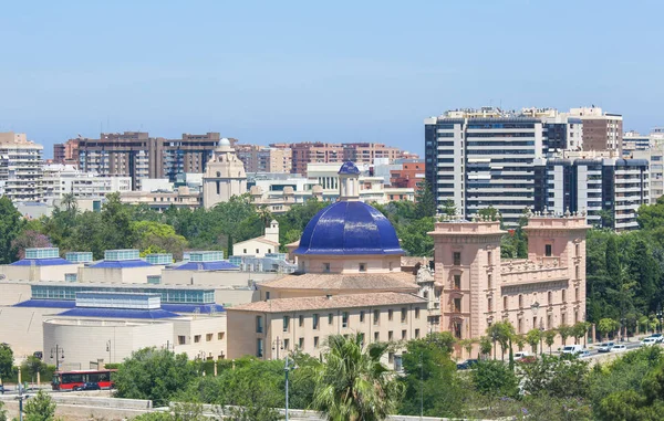 Vue Depuis Porte Serrano Porte Serrans Sur Museo Bellas Artes — Photo