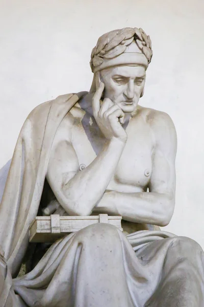 Firenze Agosto 2018 Monumento Funebre Famoso Poeta Italiano Dante Alighieri — Foto Stock