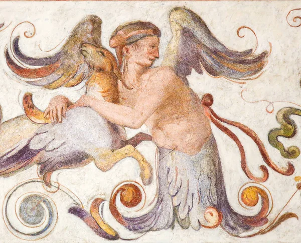 Florencie Itálie Srpna 2018 Století Fresky Nádvoří Palazzo Vecchio Florencii — Stock fotografie
