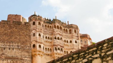Mehrangarh veya Mehran Jodhpur, Rajasthan, bulunan Fort (15. yüzyıl), Hindistan en büyük kale biridir