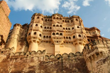 Mehrangarh veya Mehran Jodhpur, Rajasthan, bulunan Fort (15. yüzyıl), Hindistan en büyük kale biridir