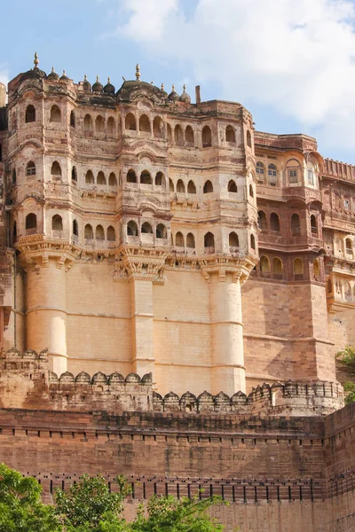 Mehrangarh Mehran Fort Secolo Situato Jodhpur Rajasthan Uno Dei Più — Foto Stock