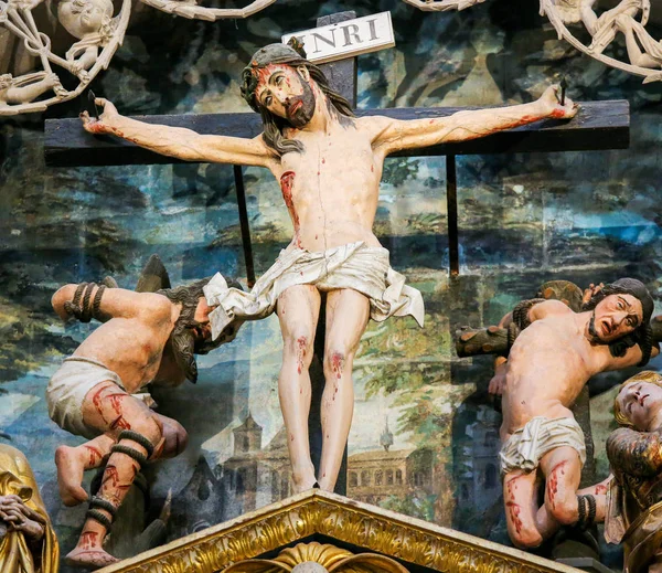 부르고 대성당 스페인에 스페인 2014 십자가 — 스톡 사진