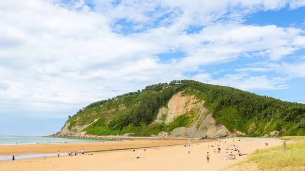 Villaviciosa España Julio 2014 Playa Villaviciosa Localidad Asturias España Conocida — Foto de Stock