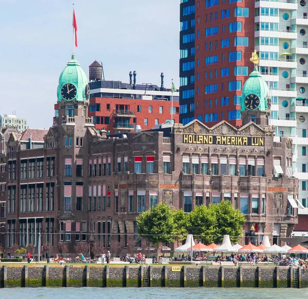 Rotterdam Países Bajos Agosto 2015 Hotel New York Antiguo Edificio —  Fotos de Stock