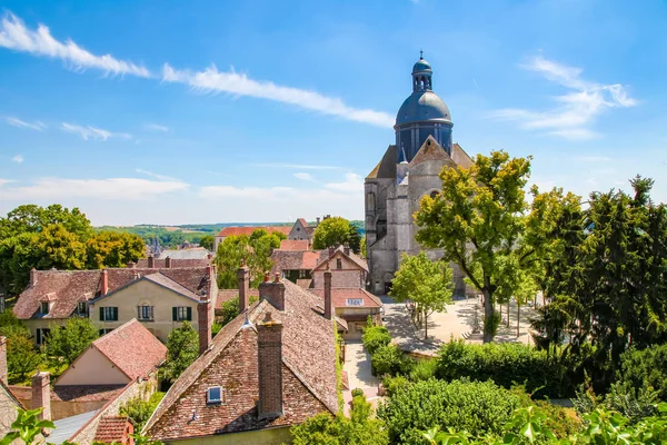 Widok Centrum Średniowiecznego Miasta Provins Niewodów Marne Paryżu Francja — Zdjęcie stockowe