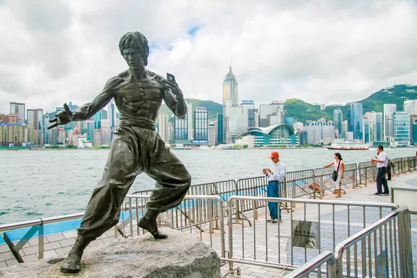 Hong Kong China July 2007 Bruce Lee Statue Hong Kong — Stock Photo, Image