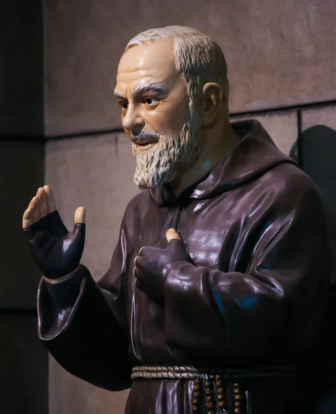 Monaco Novembre 2018 Statue Padre Pio Également Connu Sous Nom — Photo