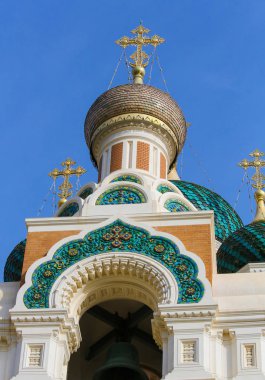 Rus Ortodoks Katedrali, St Nicholas Nice, Fransa, Batı Avrupa'nın en büyük Doğu Ortodoks Katedrali.