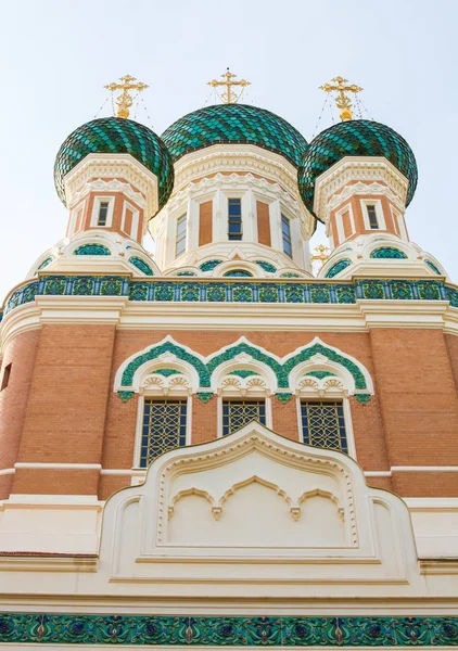 Russian Orthodox Cathedral Nice France Largest Eastern Orthodox Church Western — Stock Photo, Image