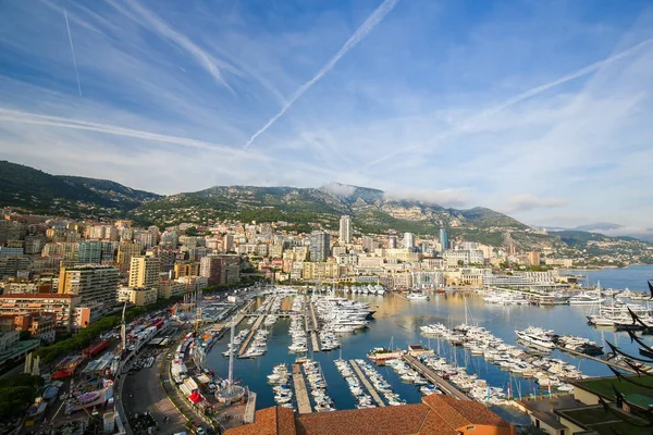 Monaco November 2018 Luxe Jachten Haven Hercule Het Prinsdom Monaco — Stockfoto