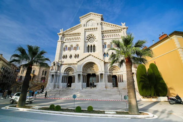 Monaco November 2018 Cathedral Our Lady Immaculate Also Called Nicholas — Stock Photo, Image