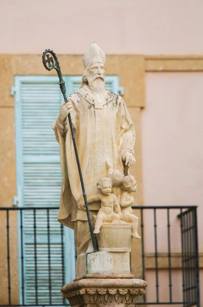 Saint Nicholas Monaco Katedrali Nde Bir Bari Heykeli — Stok fotoğraf