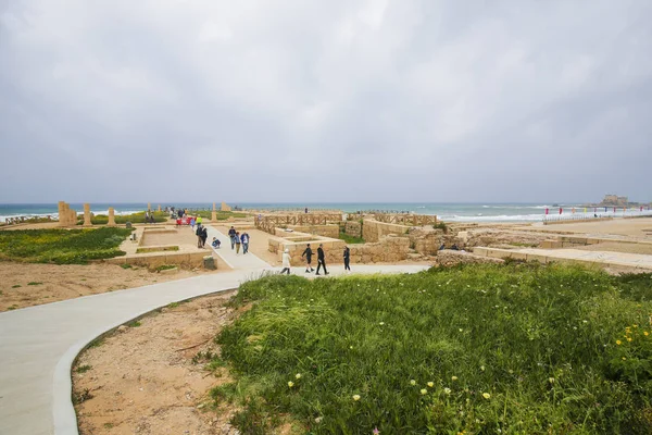 İsrail'deki Caesarea Antik Roma Kenti — Stok fotoğraf