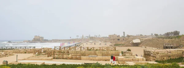 Древнеримский город Кесария в Израиле — стоковое фото