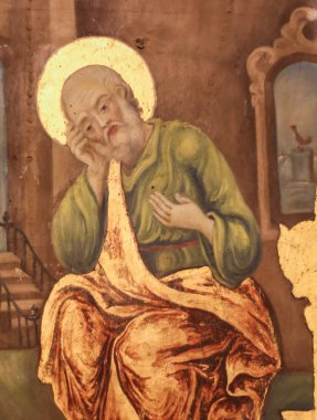Kutsal Sepulchre Kilisesi'nde Aziz Petrus Fresk, Kudüs