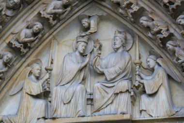 Notre Dame' da İsa tarafından Meryem Taç Giyme Töreni, Paris