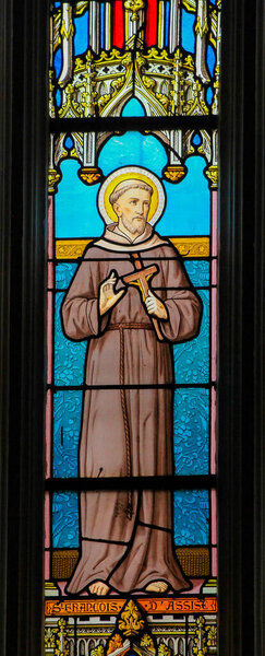 Запятнанное стекло Святого Франциска Ассизского
