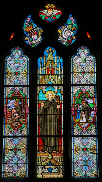 Stained Glass of  Saint Valery - St Valery Sur Somme — Stock Photo, Image
