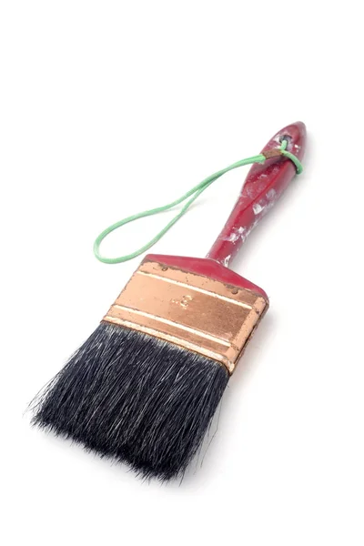 Used Paint Brush White Background — Stock Photo, Image